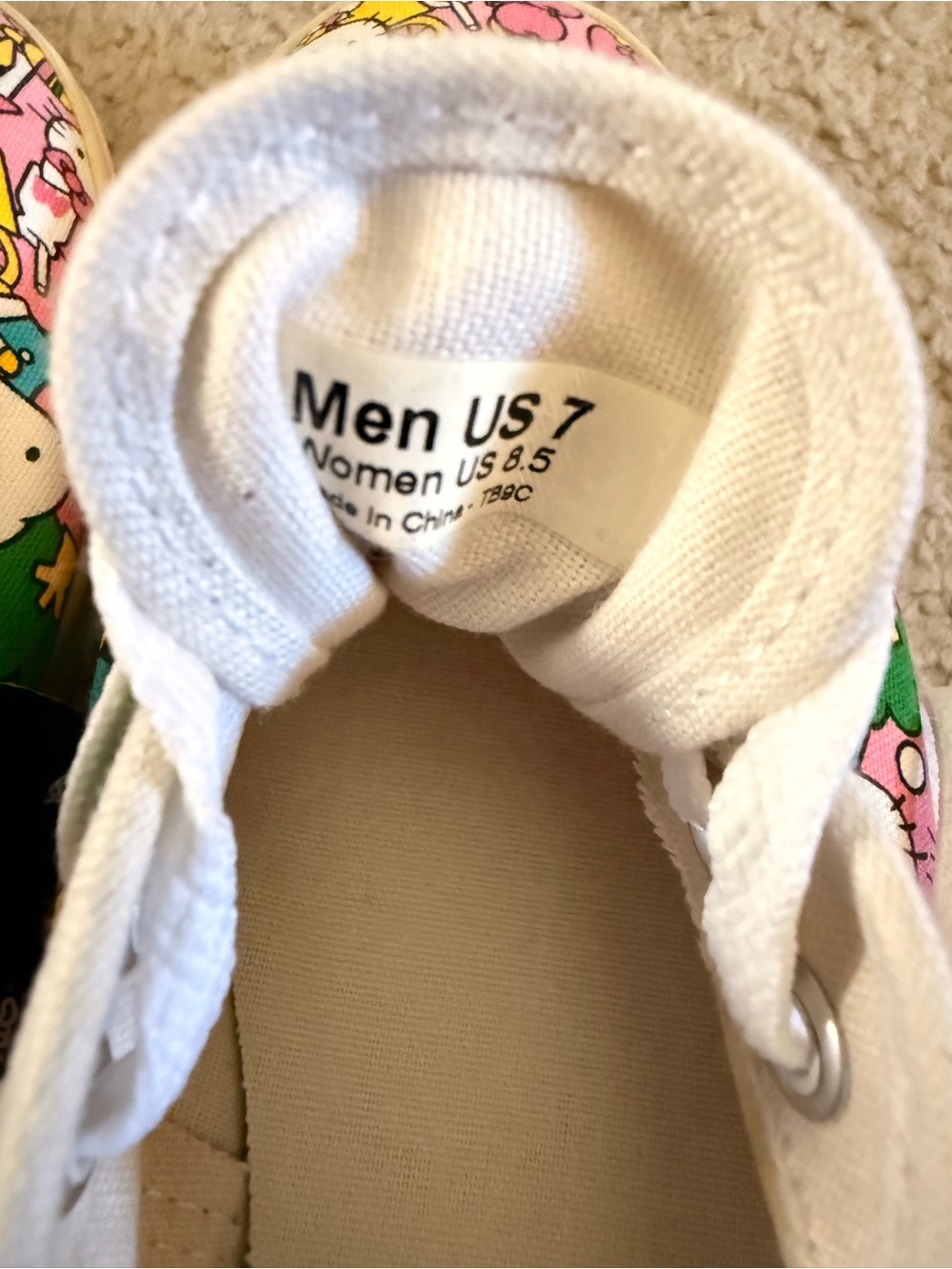 Vans Hello Kitty Pink Multicolor Canvas Sneakers - Picture 4 of 4